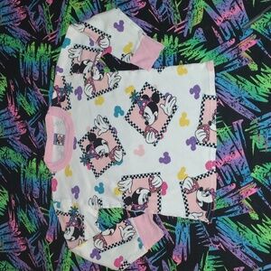 VTG AOP Disney Minnie Mouse Long Sleeve Shirt